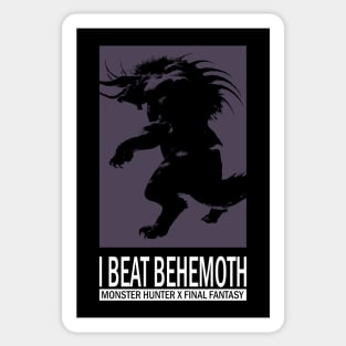 I Beat Behemoth Sticker